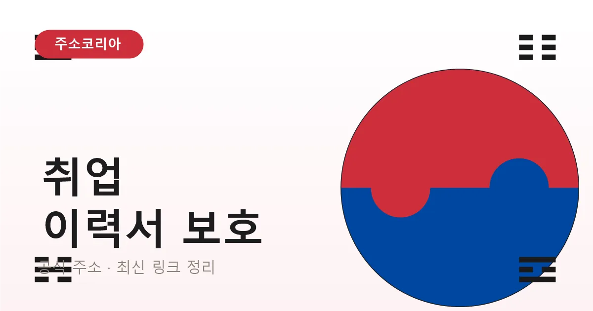 취업 사이트 이력서 등록 전 확인할 것들